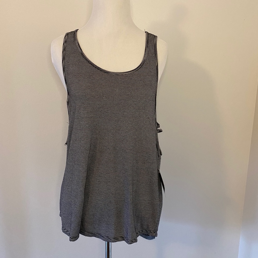 NUX striped workout shirt with open sides
